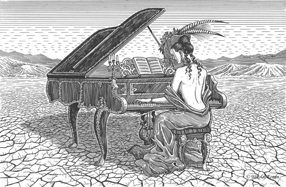 Одиночество Анны Карениной. Художник Николай Фомин.