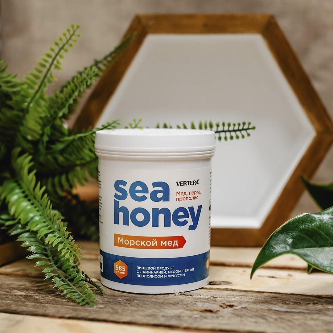 Vertera Sea honey - гомеофуд с мёдом, пергой и прополисом
