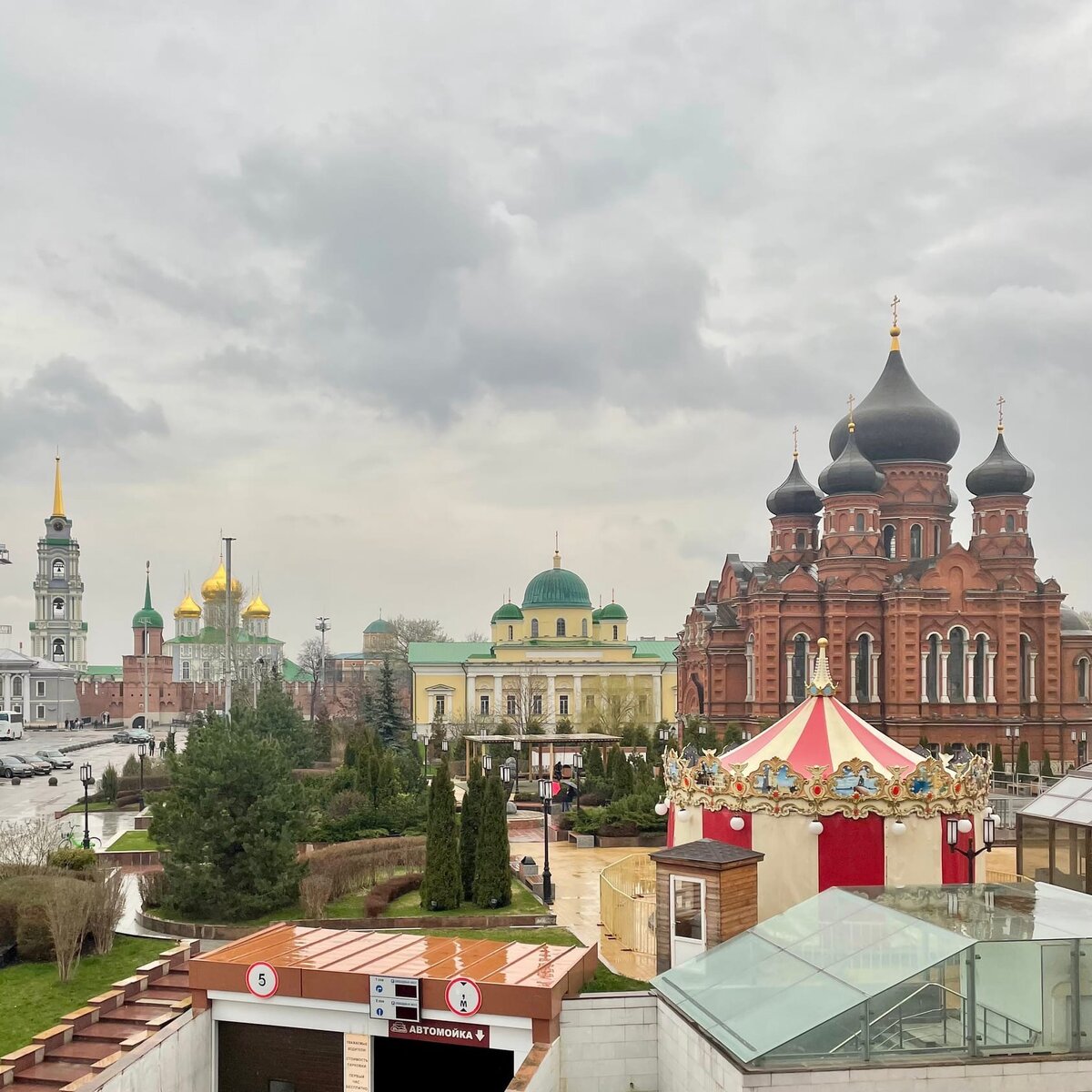 Тула, вид из окна гостиницы