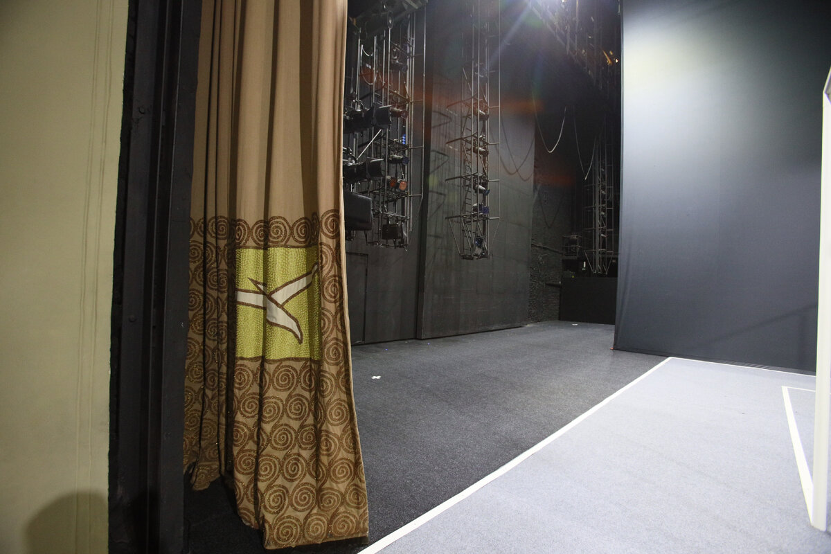 Основная сцена МХТ имени А.П. Чехова и занавес. Фото Александра Иванишина