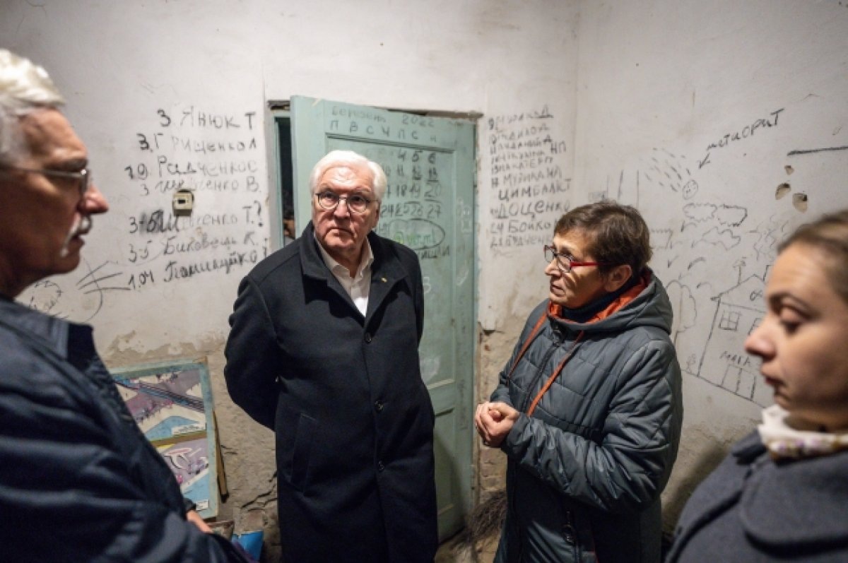    Военный эксперт предположил, зачем Штайнмайера привели в бомбоубежище