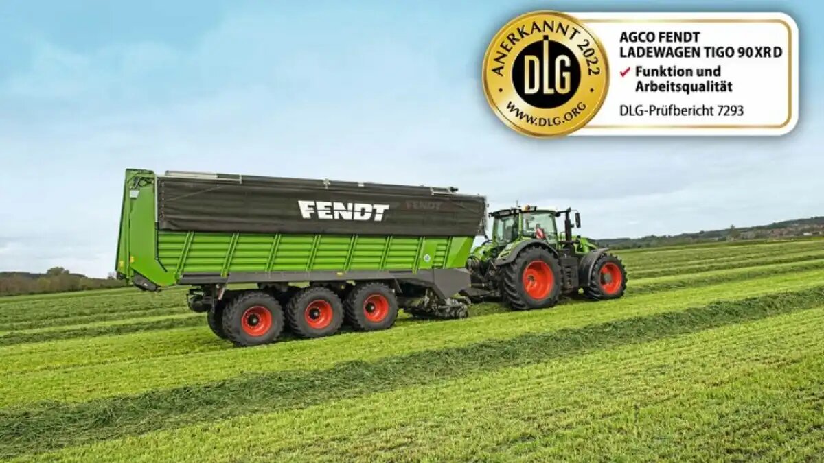 Фото: Пресс-служба DLG Прицеп Fendt Tigo 90 XR D на испытаниях в DLG
