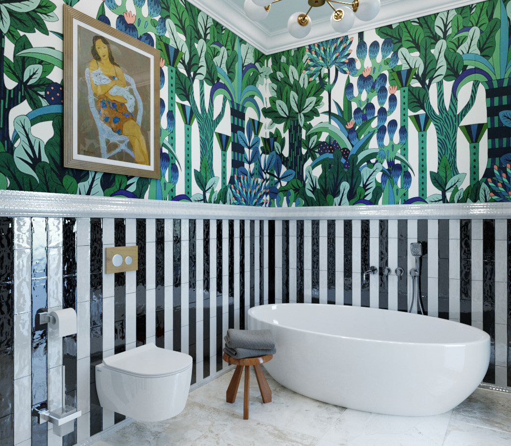 Можно ли клеить обои в ванной и какие выбрать  