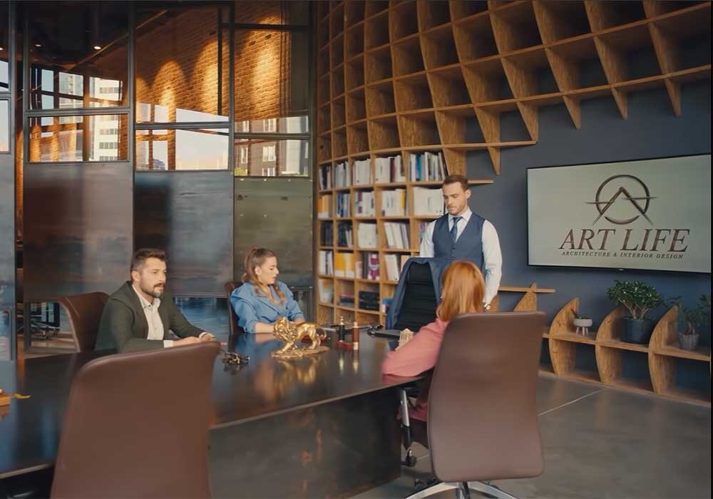 Офис Art Life. Кадр из фильма «Постучись в мою дверь», FOX, 2020 год, Турция (1 сезон, 49 серия)