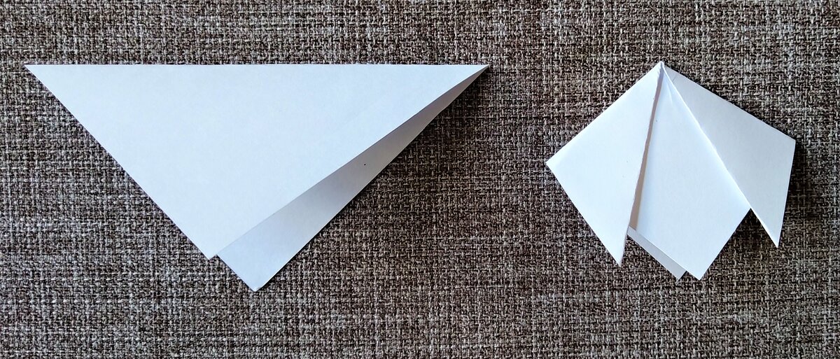 Подснежник из бумаги в технике оригами