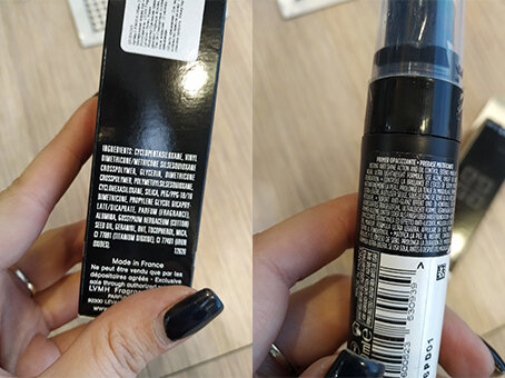 Состав этих средств, слева Givenchy справа Loreal