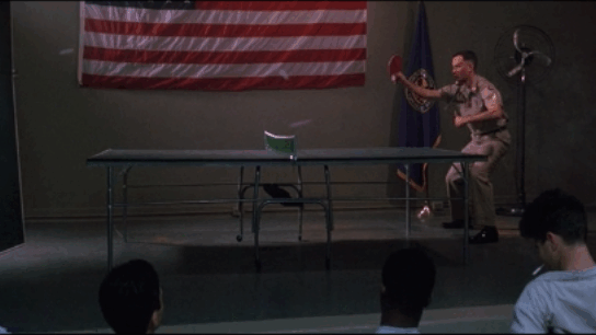 Сцена из фильма "Форрест Гамп"