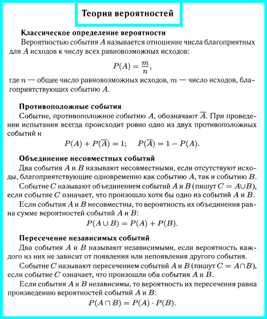 Теория вероятности подготовка к егэ презентация