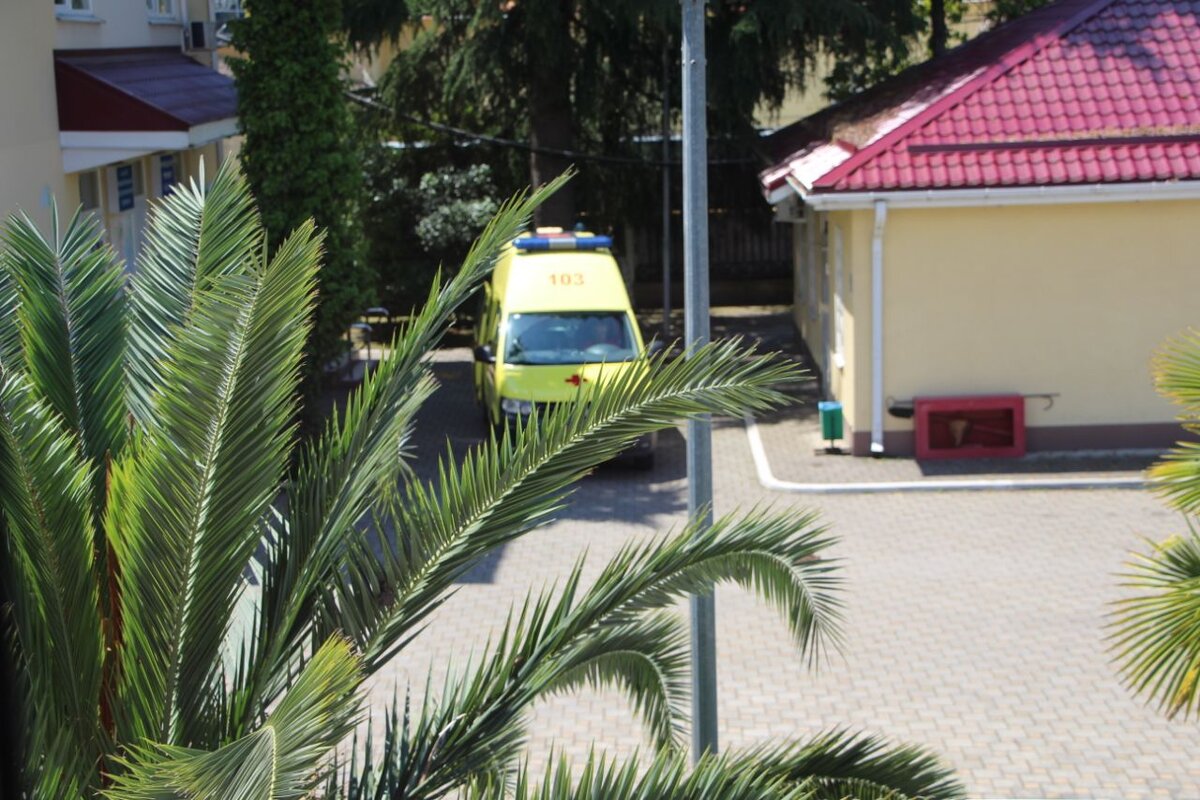 Вид из окна нашей палаты 