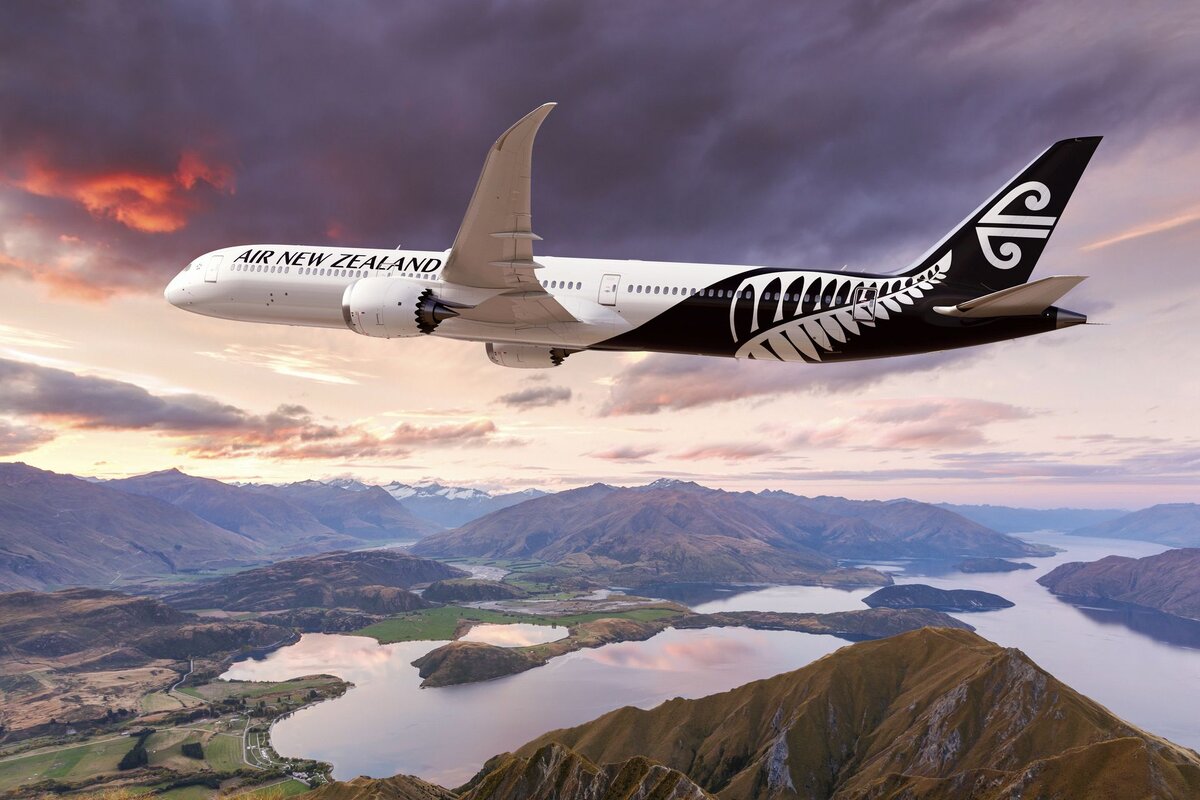 Boeing 787-10 авиакомпании Air New Zealand с двигателями GEnx-1B, рендер с сайта GE Aviation
