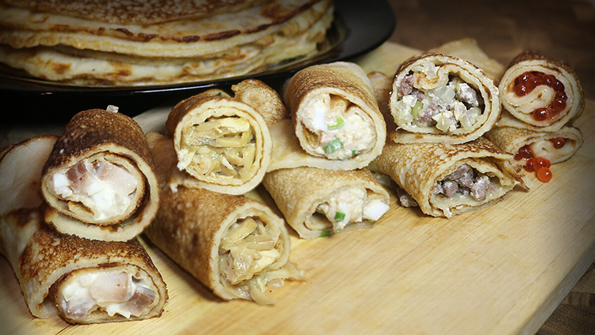 Начинка для блинов из отварной курицы