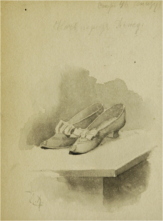 Иллюстрация  к повсети Н. Гоголя "Ночь перед Рождеством", 1893-94. Из коллекции Государственного музея изобразительных искусств Татарстана