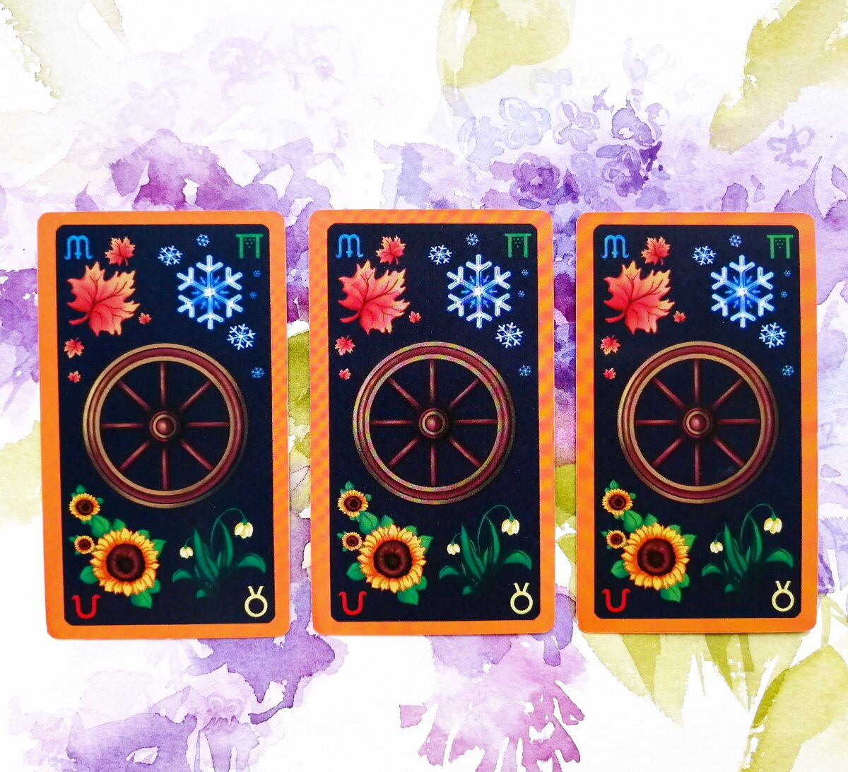 три варианта карт. Личное фото автора.