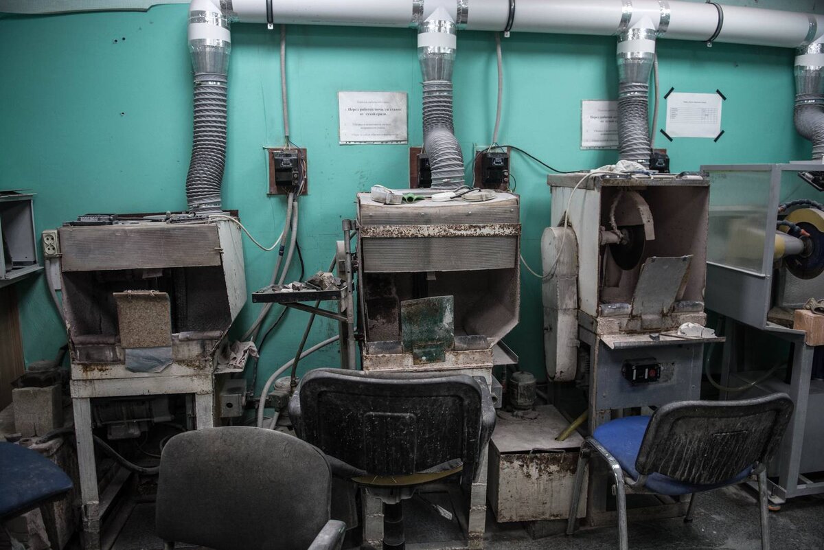 Рабочее место мастеров 
Фото: Галина Соловьёва