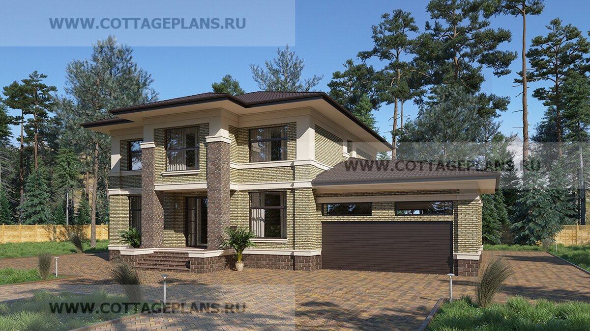 Фасады дома. Источник фото: https://www.cottageplans.ru