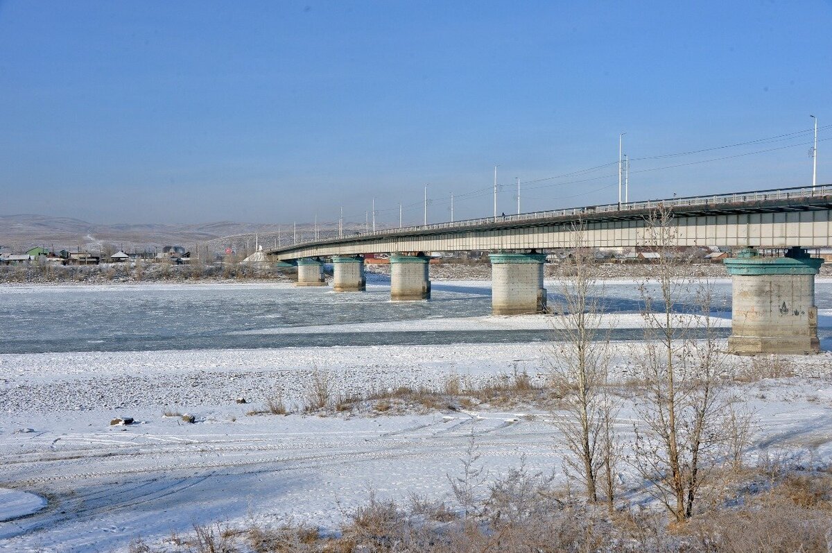 Кызыл мост через Енисей