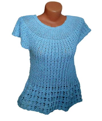 топик из пряжи Фризе