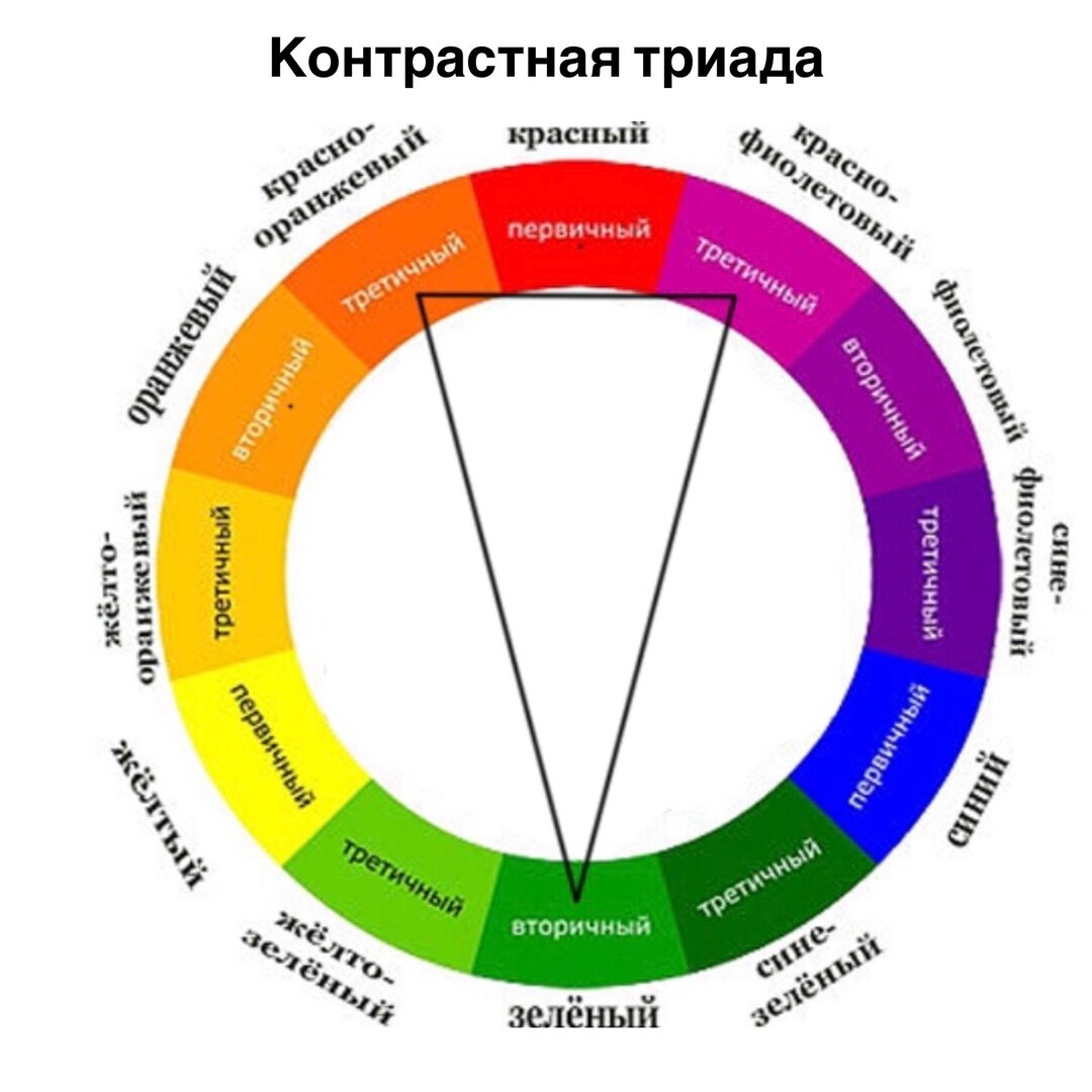 Флористический круг цветовой схема