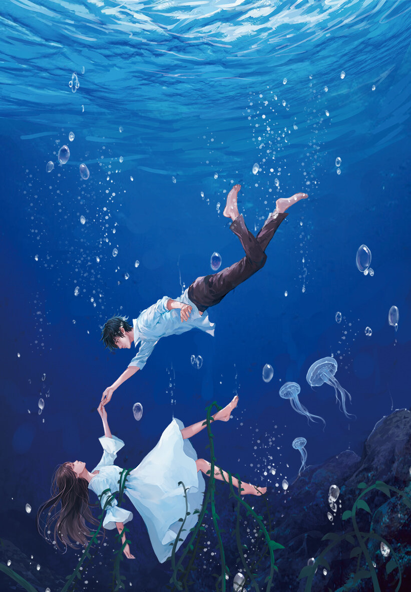Утонуть картинки. Тонущий человек. Человек под водой арт. Девушка тонет. Парень и девушка под водой.