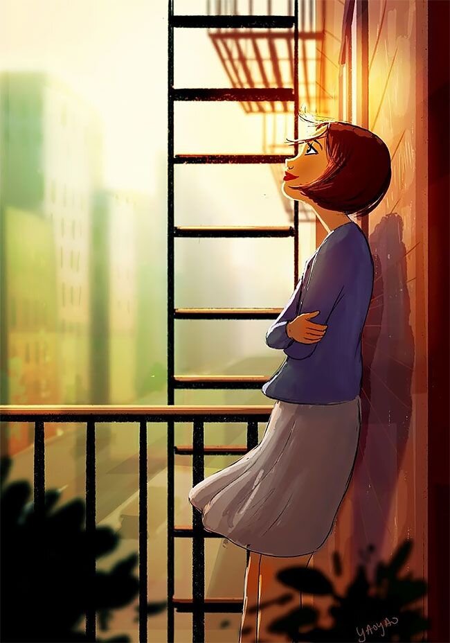 Какое оно  счастье? Художник Яояо ман Ван Ас. Яндекс картинки.