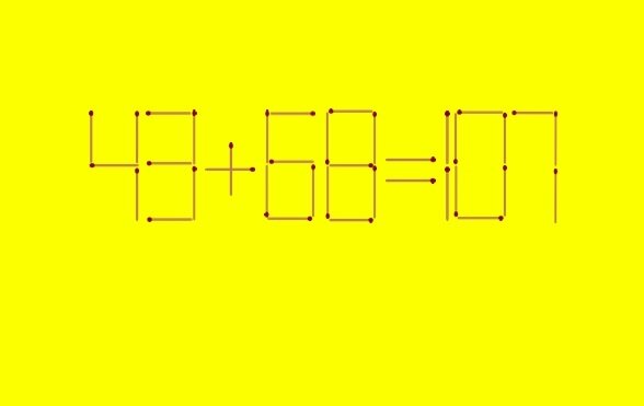 Головоломка из спичек. Рисунок автора