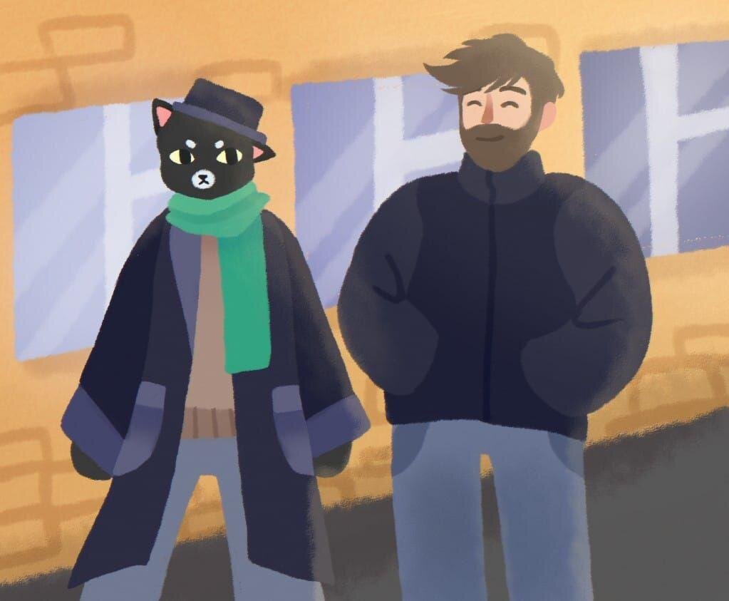 Со стороны это выглядит примерно так! Художник - Настя Хвалей