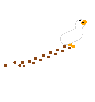 Гусь подпортил монитор