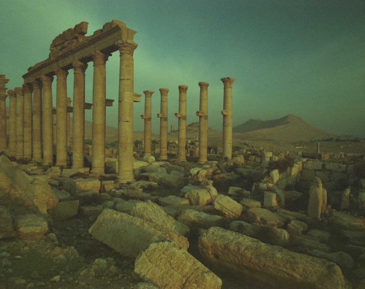 Старая фотография из довоенной Сирии. Древние руины Пальмиры. Продолжаю рубрику 