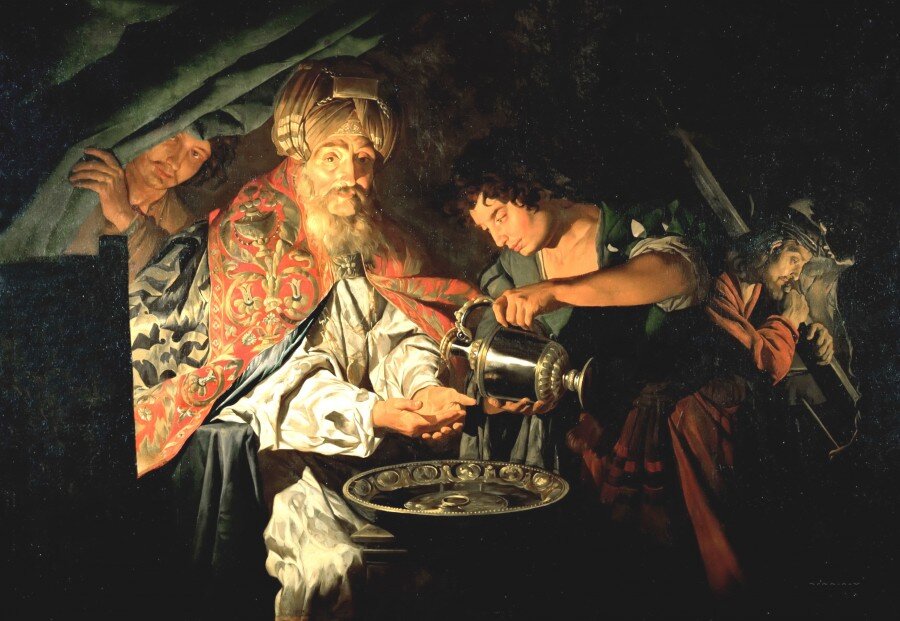 Каково переносное значение выражения "Умывать руки"?