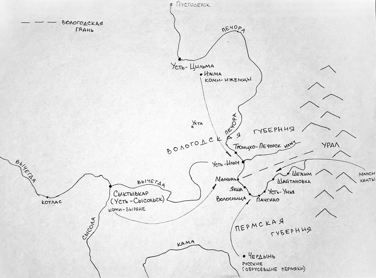 Западная 43 печора карта