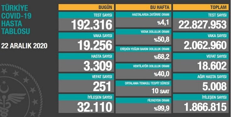 Статистика за 22 декабря