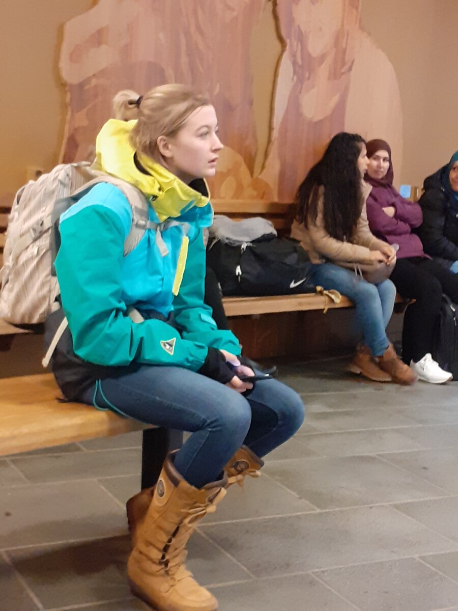 На автовокзале в Берген. Фото автора.