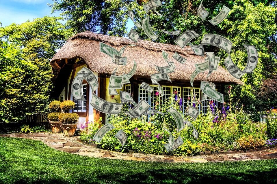 Домик в деревне. Коллаж автора