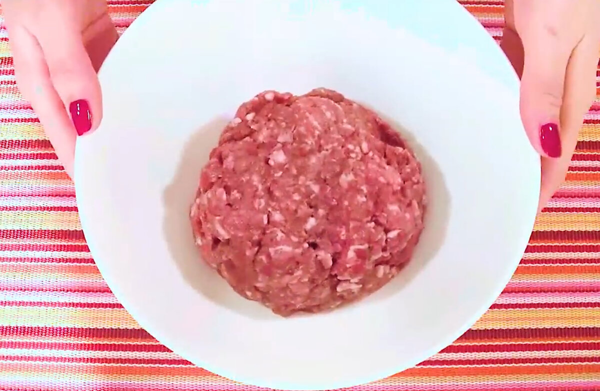 "Гнезда "из фарша.