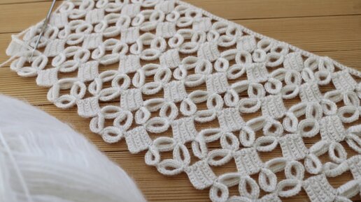 Простой УЗОР КРЮЧКОМ  вязание мастер-класс СХЕМА вязания  Easy to Crochet Tape Lace pattern