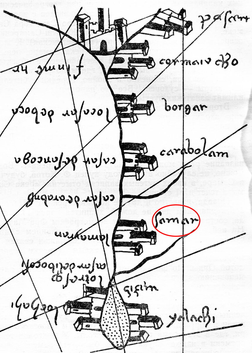 Карта венецианских братьев Пиццигани 1367 года