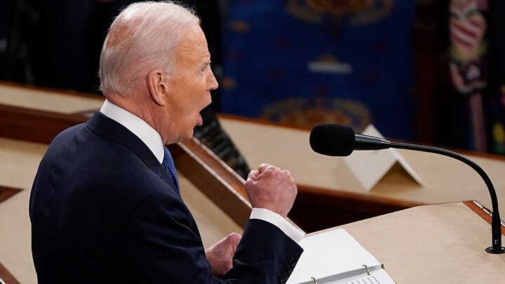 ПО СЛОВАМ БАЙДЕНА, "АМЕРИКАНЦЫ СПЛОТИЛИСЬ ДЛЯ ПОДДЕРЖКИ УКРАИНСКОГО НАРОДА". ФОТО: CNP/ADMEDIA / GLOBALLOOKPRESS 