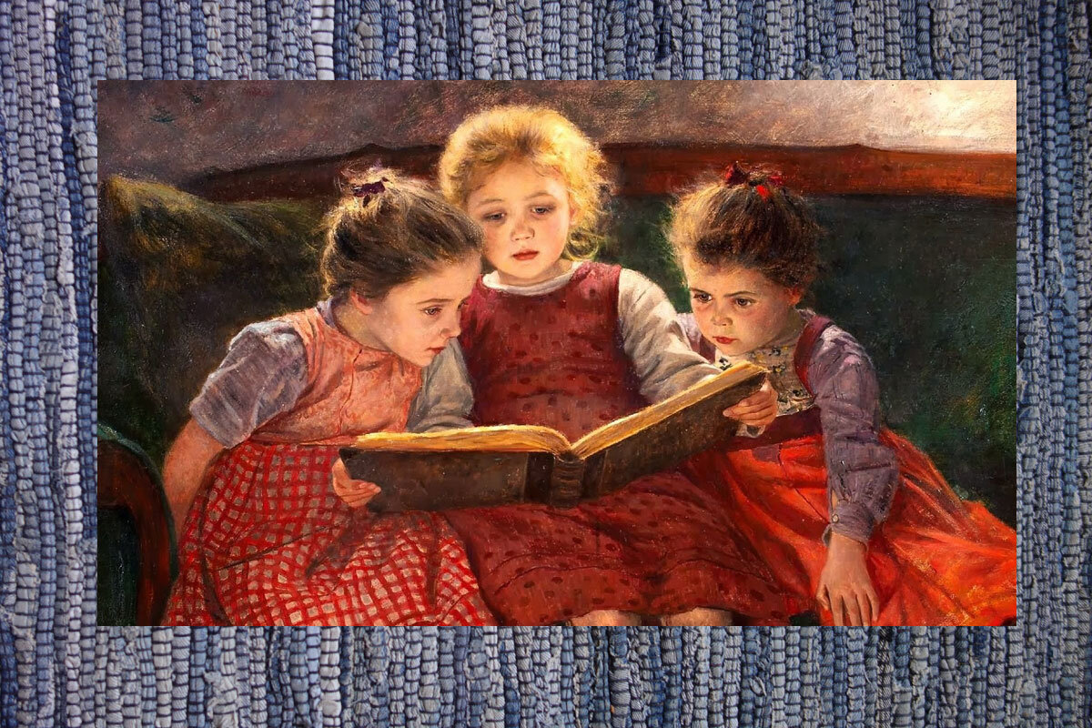 Читаем картину. Уолтер Ферл «три читающие девочки». Вальтер Фирле. Художник Walter Firle. Немецкий художник Walther Firle (1859-1929).