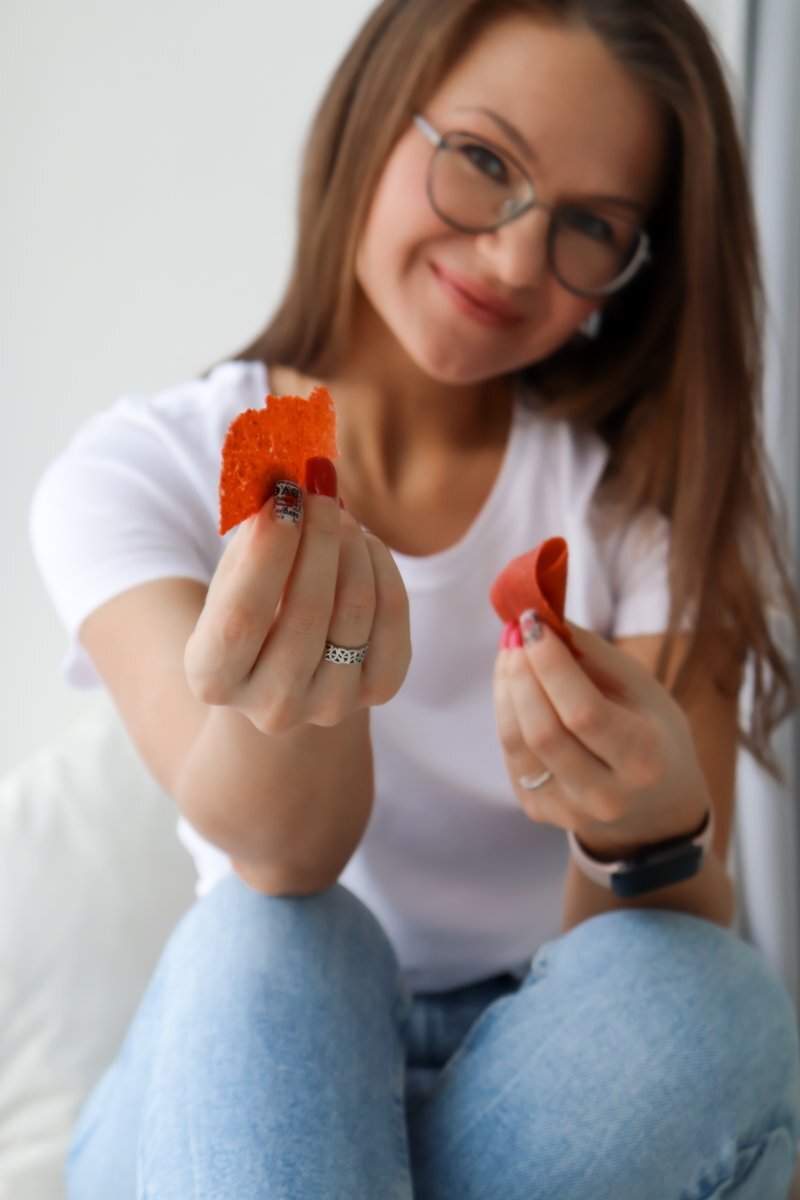 Натуральная домашняя пастила без сахара и каких то либо добавок. 
