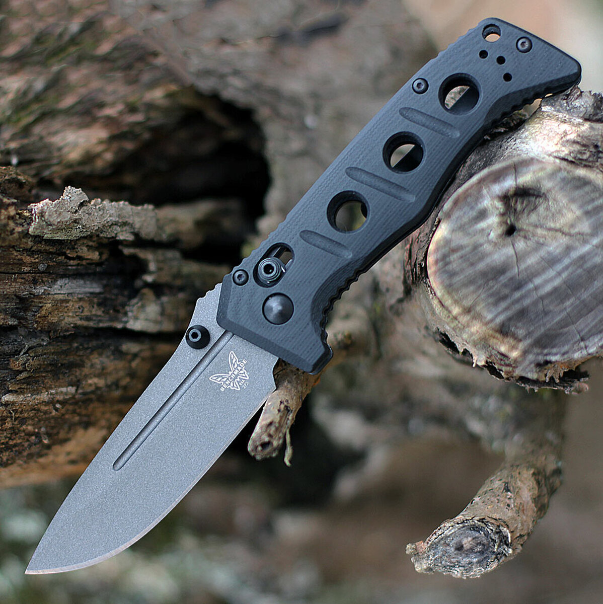 Нож складной Benchmade Adamas 275GY-1, сталь Cru-Wear, черная рукоять G10