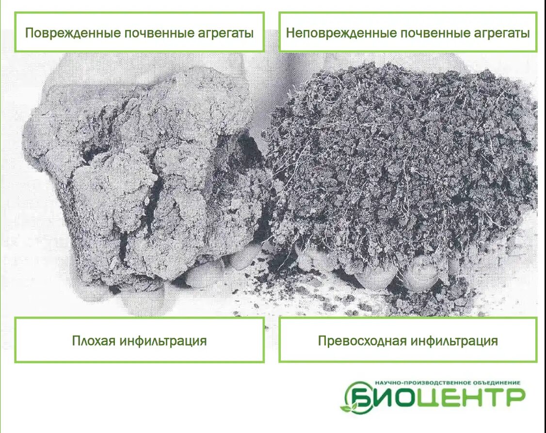 Степень уменьшения естественного плодородия почв