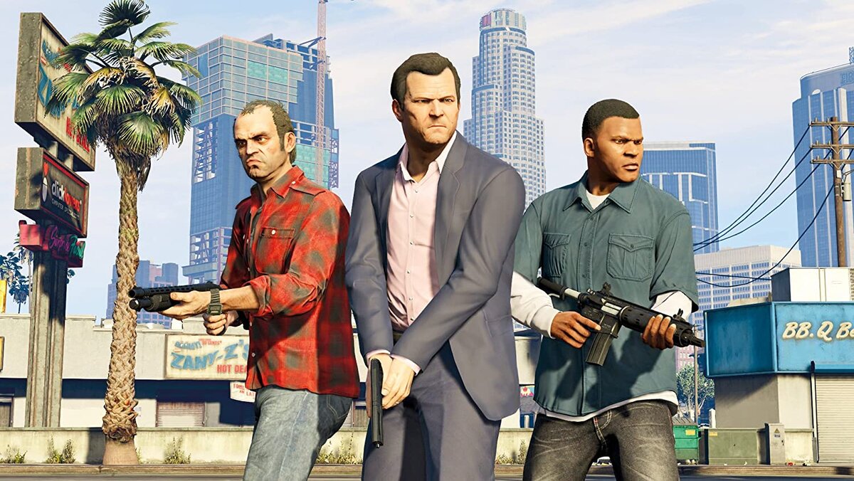 Герои GTA 5 встретились в 2044 году. Очень трогательный ролик |  Droidnews.ru | Дзен