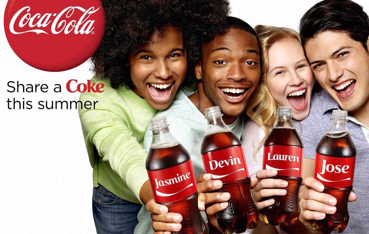 Компания Coca-Cola запустила кампанию #ShareACoke
