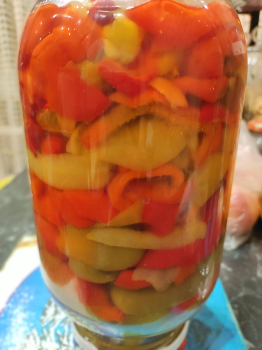 Фото автора, маринованный перец, август 2023 года