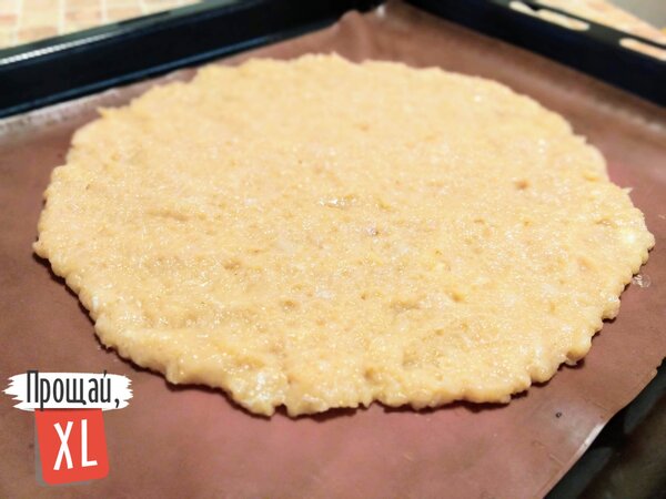 Куриная основа для пиццы на противне