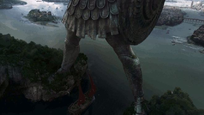 Браавосский Титан. Кадры из телесериала "Игра престолов".