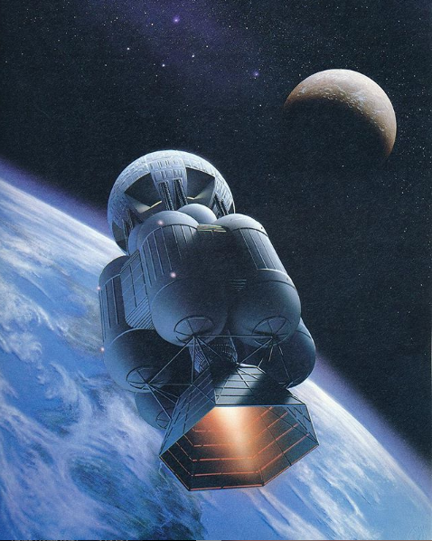 Звездолет. Художник David Hardy (1989 г.)