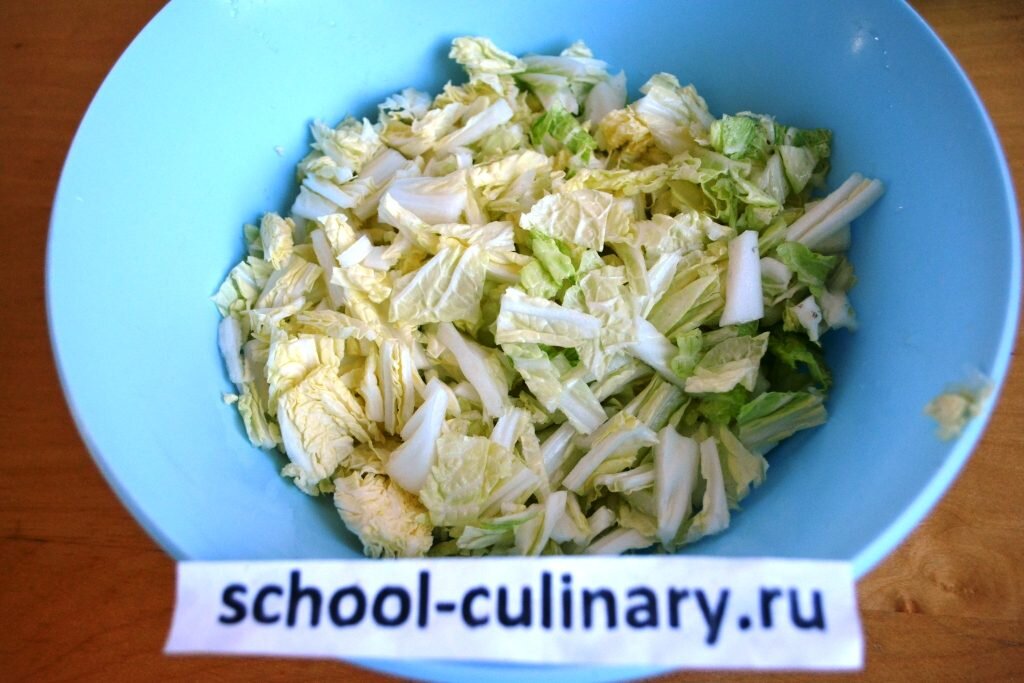 Пирог с пекинской капустой