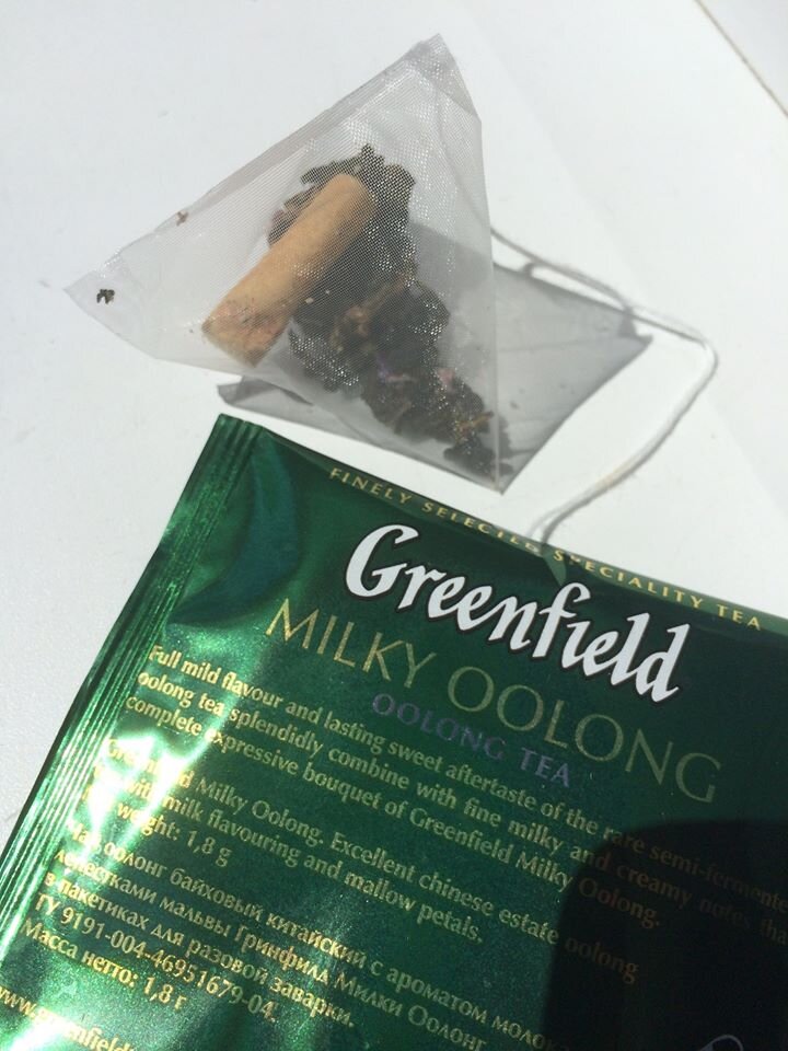фотография сделана была мною в момент распаковки чайного пакетика
