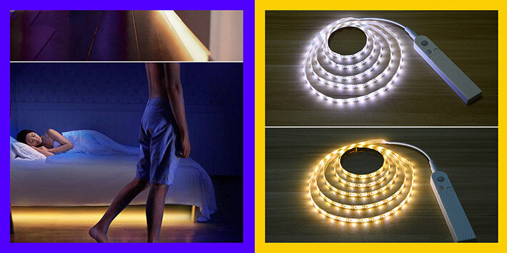 Автономная светодиодная лента с датчиком движения